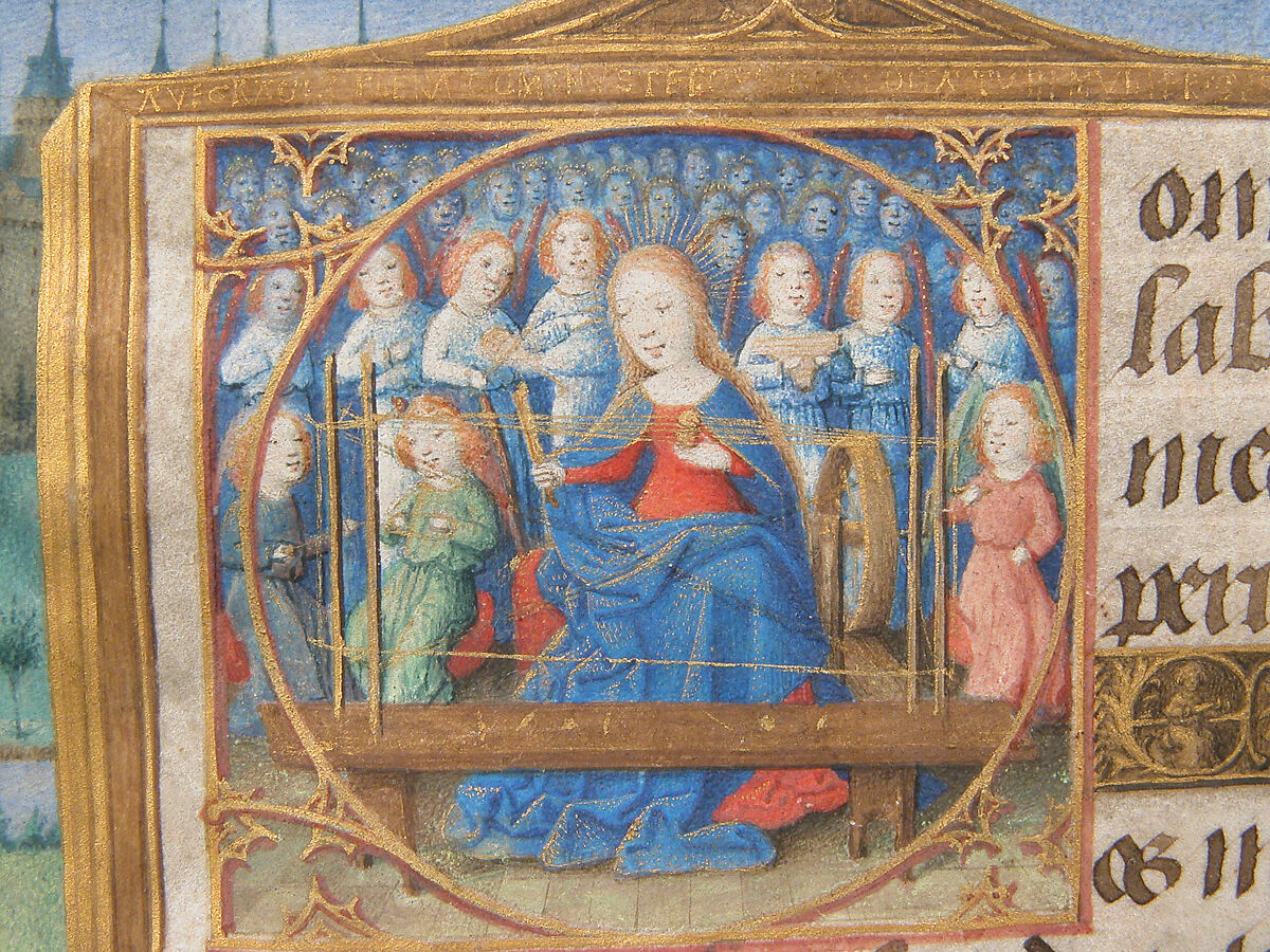 The Annunciation from the Hours of Charles of France, Master of Charles of France (French, active ca. 1450–75), Tempera, ink, and gold on parchment, French