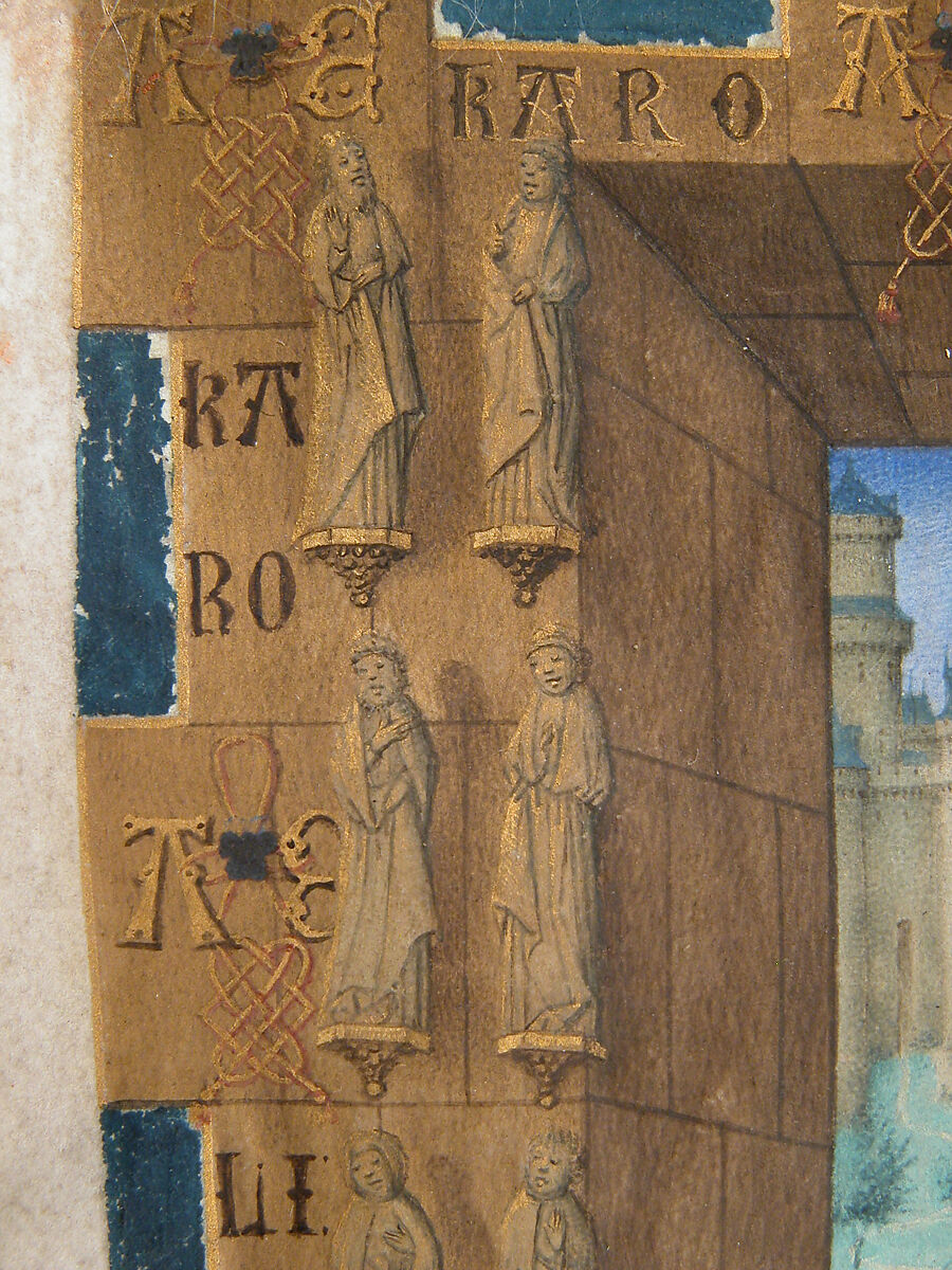 The Annunciation from the Hours of Charles of France, Master of Charles of France (French, active ca. 1450–75), Tempera, ink, and gold on parchment, French