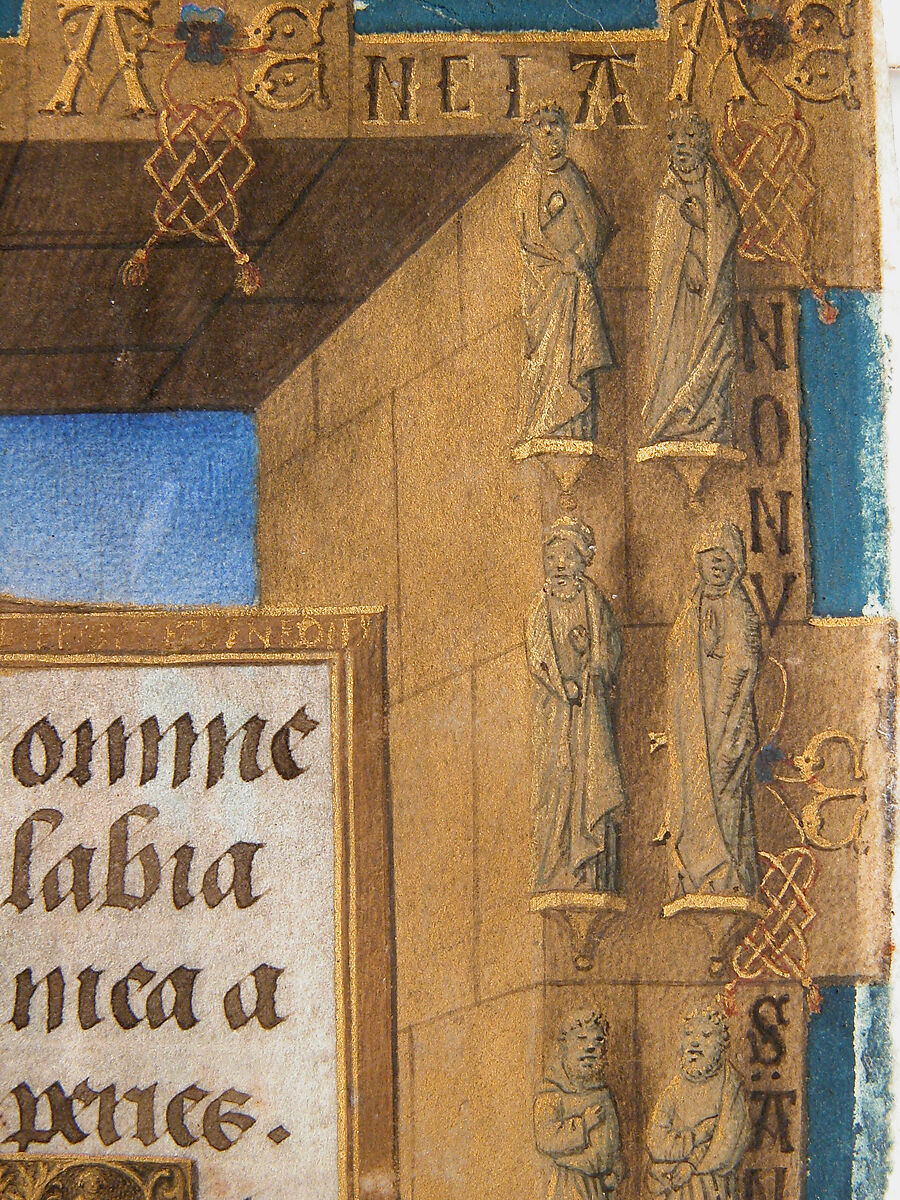 The Annunciation from the Hours of Charles of France, Master of Charles of France (French, active ca. 1450–75), Tempera, ink, and gold on parchment, French