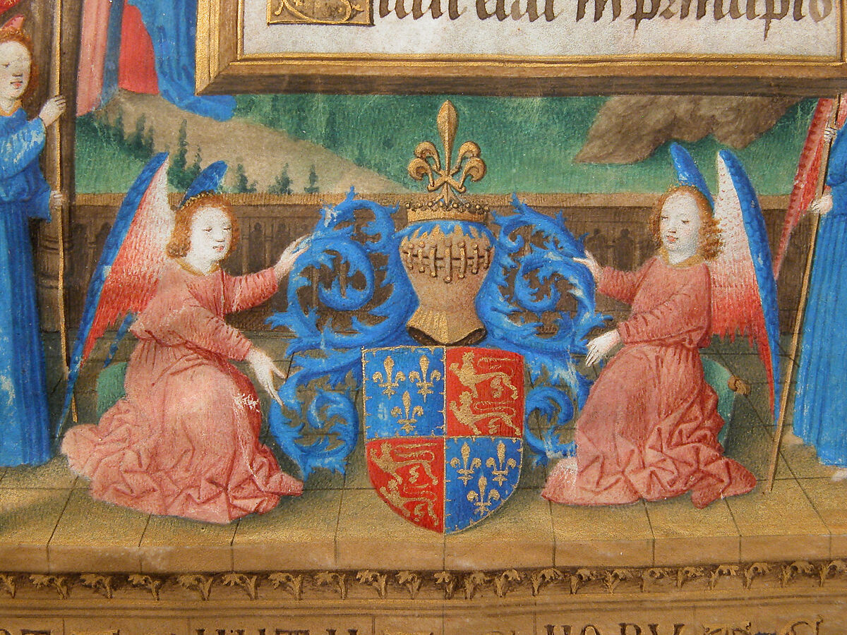 The Annunciation from the Hours of Charles of France, Master of Charles of France (French, active ca. 1450–75), Tempera, ink, and gold on parchment, French