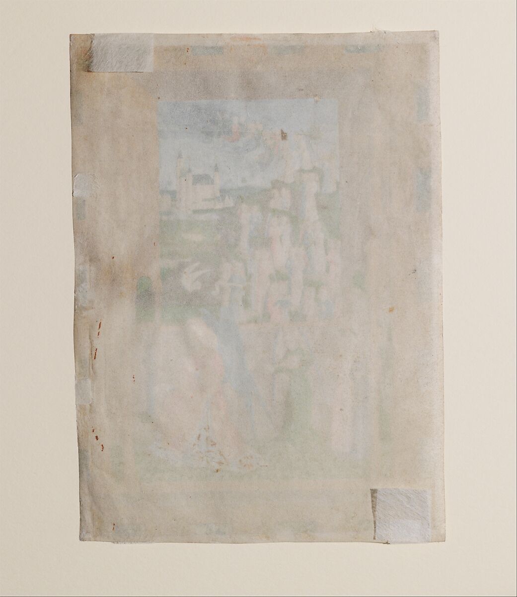 The Annunciation from the Hours of Charles of France, Master of Charles of France (French, active ca. 1450–75), Tempera, ink, and gold on parchment, French