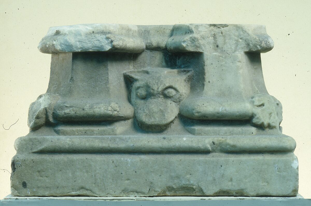 Double Column Base, Marble, French