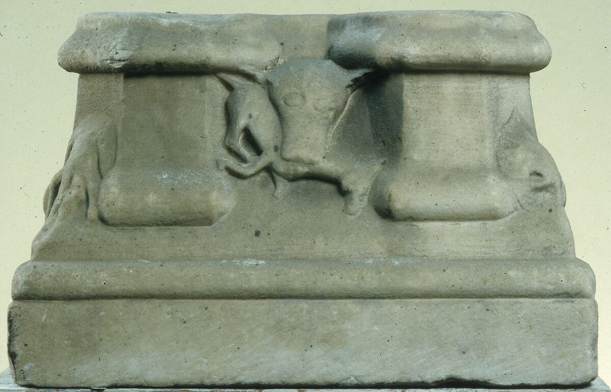 Double Column Base, Marble, French