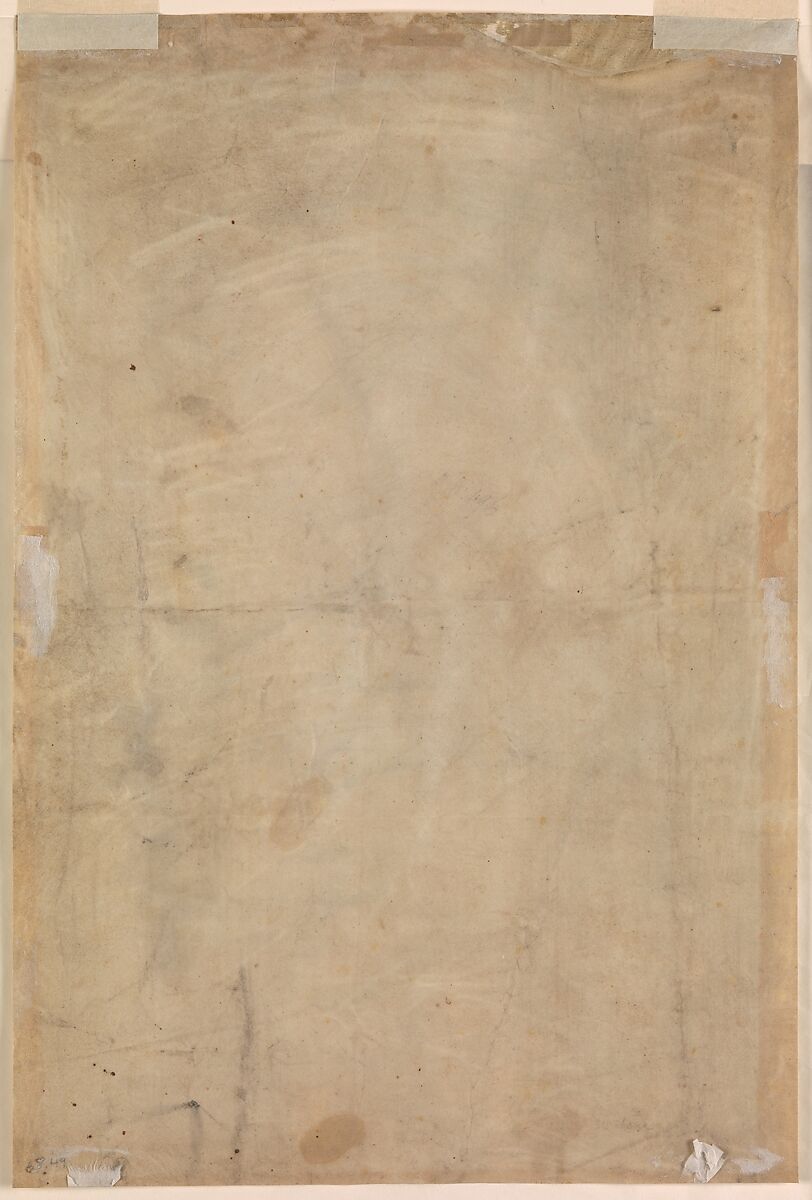 Architectural Drawing, Pen and brown ink over black chalk on vellum, French