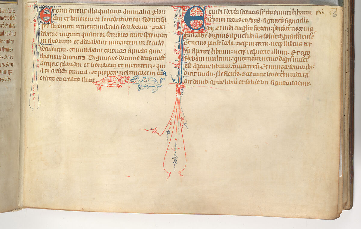 The Cloisters Apocalypse, Tempera, gold, silver, and ink on parchment; later leather binding, French