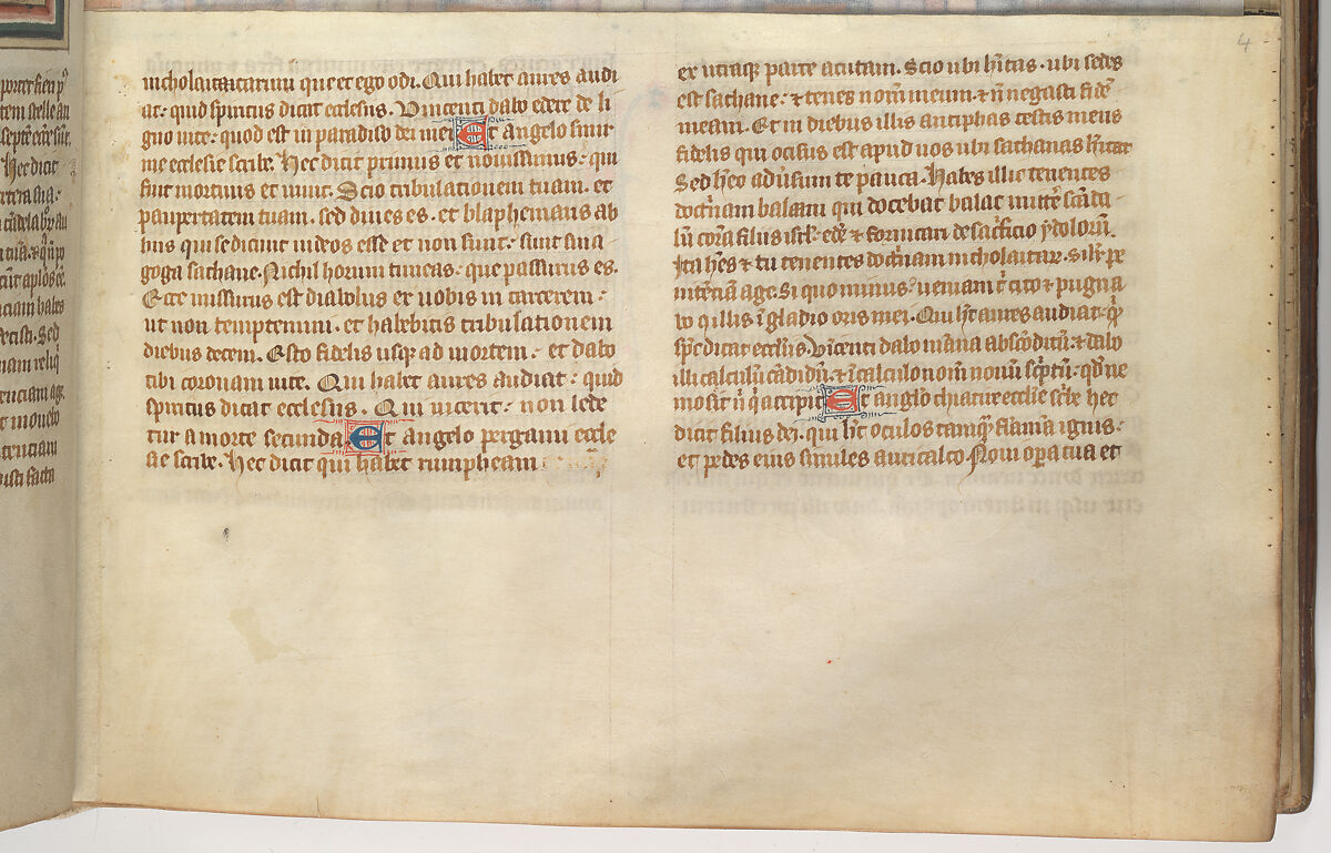 The Cloisters Apocalypse, Tempera, gold, silver, and ink on parchment; later leather binding, French