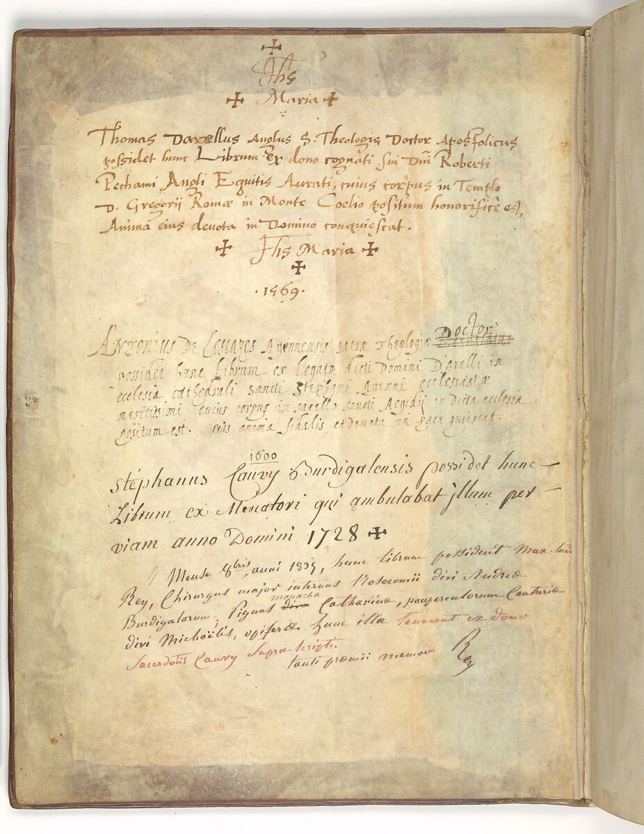 The Cloisters Apocalypse, Tempera, gold, silver, and ink on parchment; later leather binding, French