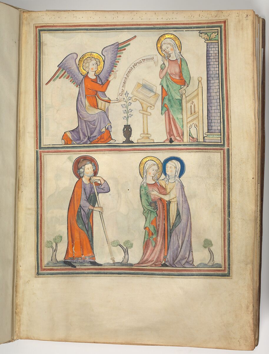 The Cloisters Apocalypse, Tempera, gold, silver, and ink on parchment; later leather binding, French
