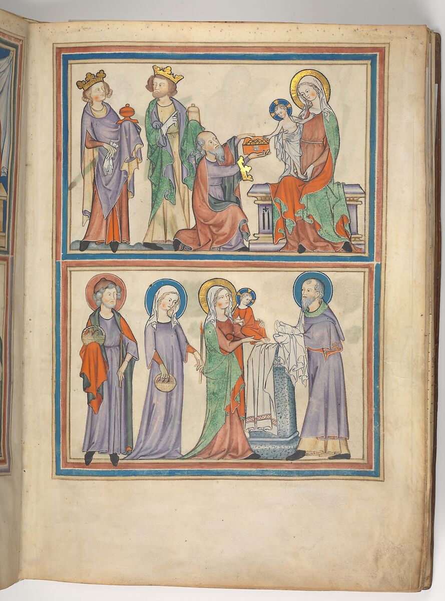 The Cloisters Apocalypse, Tempera, gold, silver, and ink on parchment; later leather binding, French