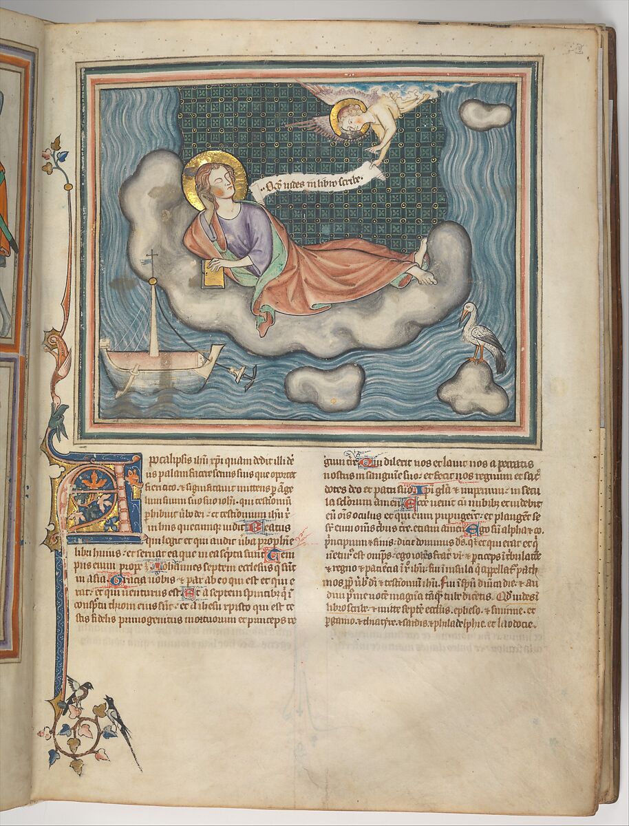 The Cloisters Apocalypse, Tempera, gold, silver, and ink on parchment; later leather binding, French