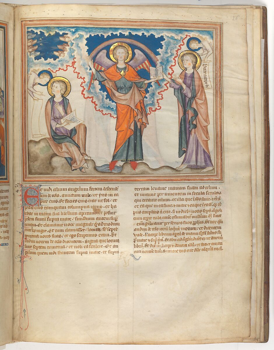 The Cloisters Apocalypse, Tempera, gold, silver, and ink on parchment; later leather binding, French