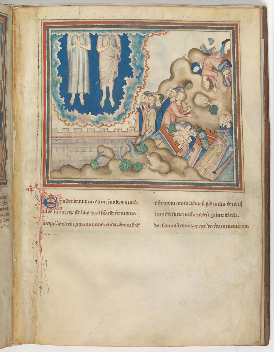 The Cloisters Apocalypse, Tempera, gold, silver, and ink on parchment; later leather binding, French