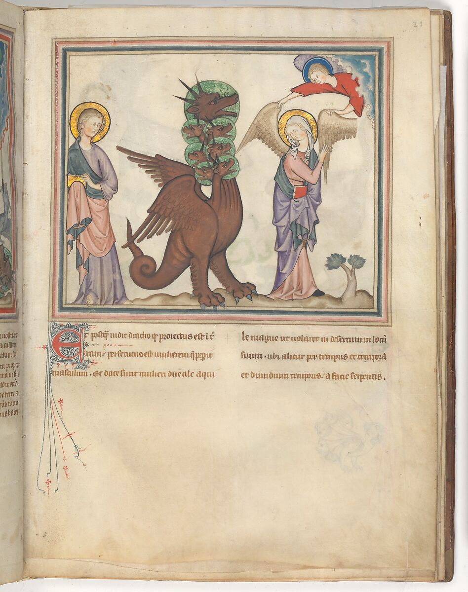 The Cloisters Apocalypse, Tempera, gold, silver, and ink on parchment; later leather binding, French