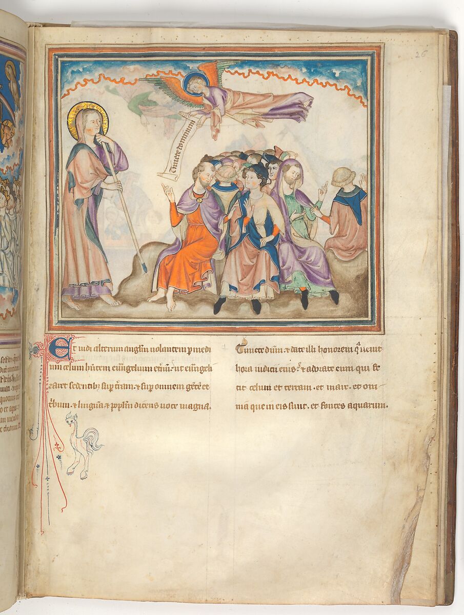 The Cloisters Apocalypse, Tempera, gold, silver, and ink on parchment; later leather binding, French