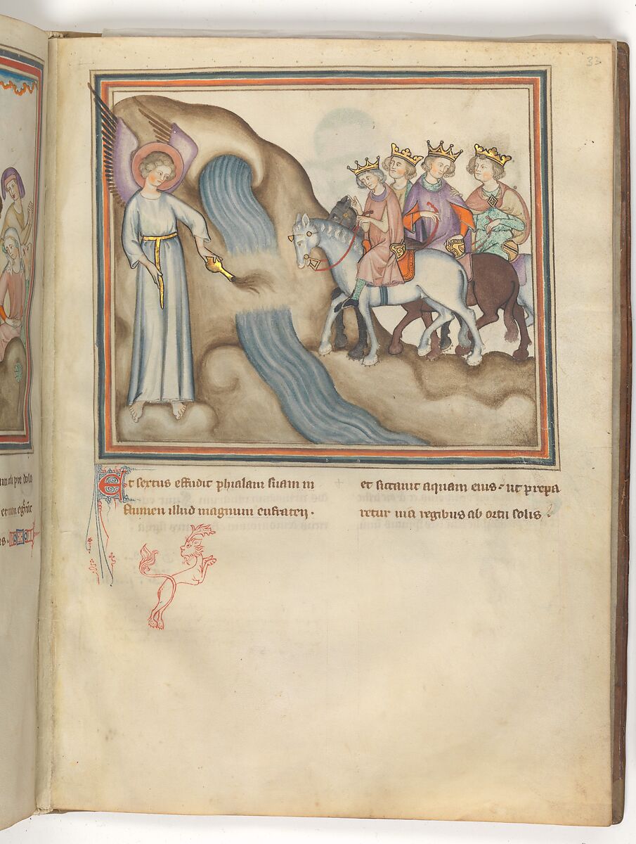 The Cloisters Apocalypse, Tempera, gold, silver, and ink on parchment; later leather binding, French