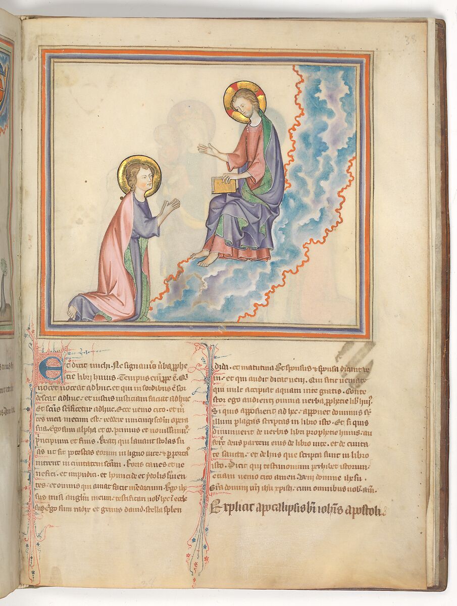 The Cloisters Apocalypse, Tempera, gold, silver, and ink on parchment; later leather binding, French