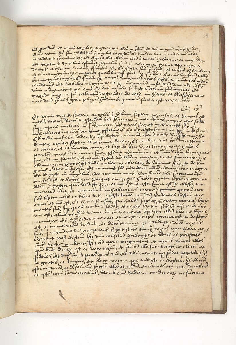 The Cloisters Apocalypse, Tempera, gold, silver, and ink on parchment; later leather binding, French