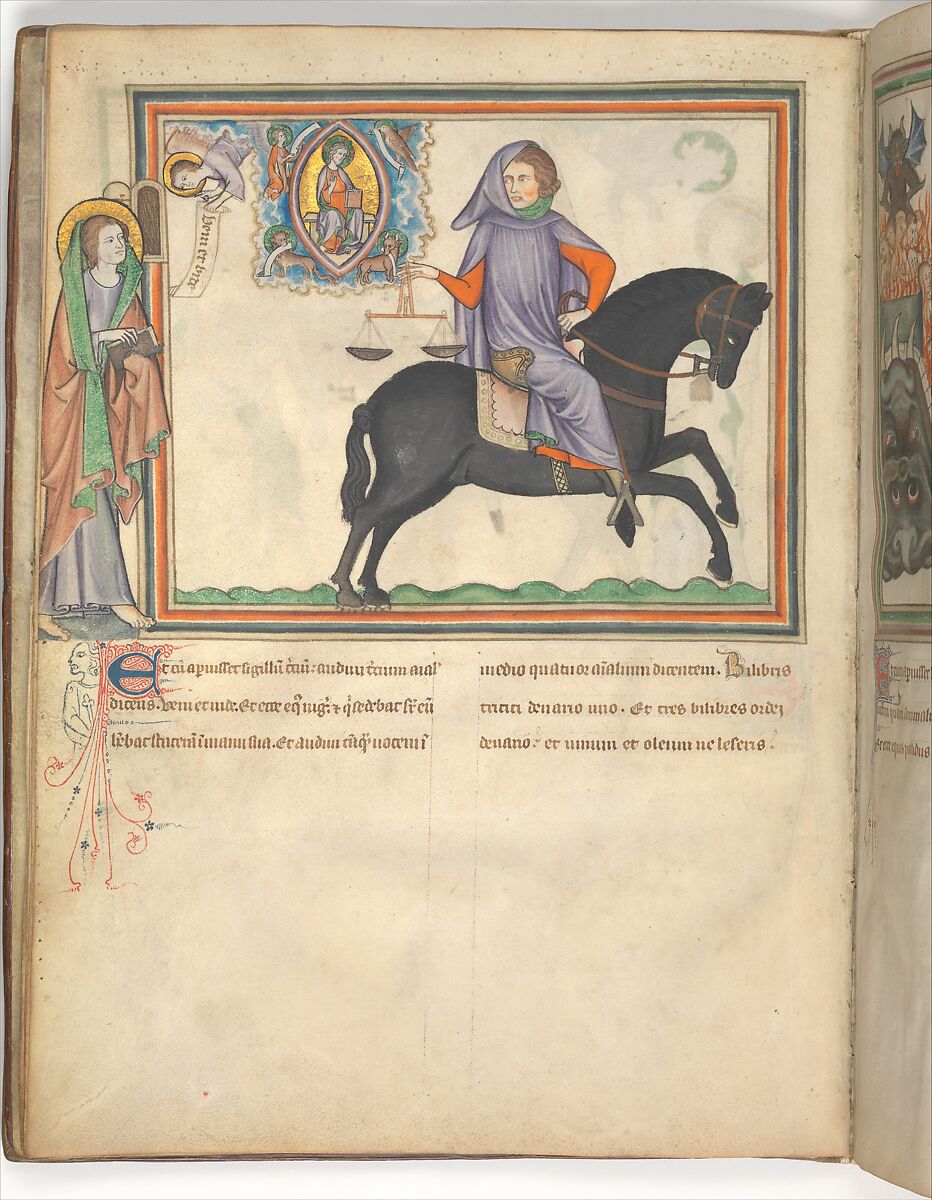 The Cloisters Apocalypse, Tempera, gold, silver, and ink on parchment; later leather binding, French