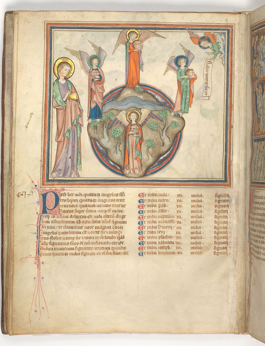 The Cloisters Apocalypse, Tempera, gold, silver, and ink on parchment; later leather binding, French