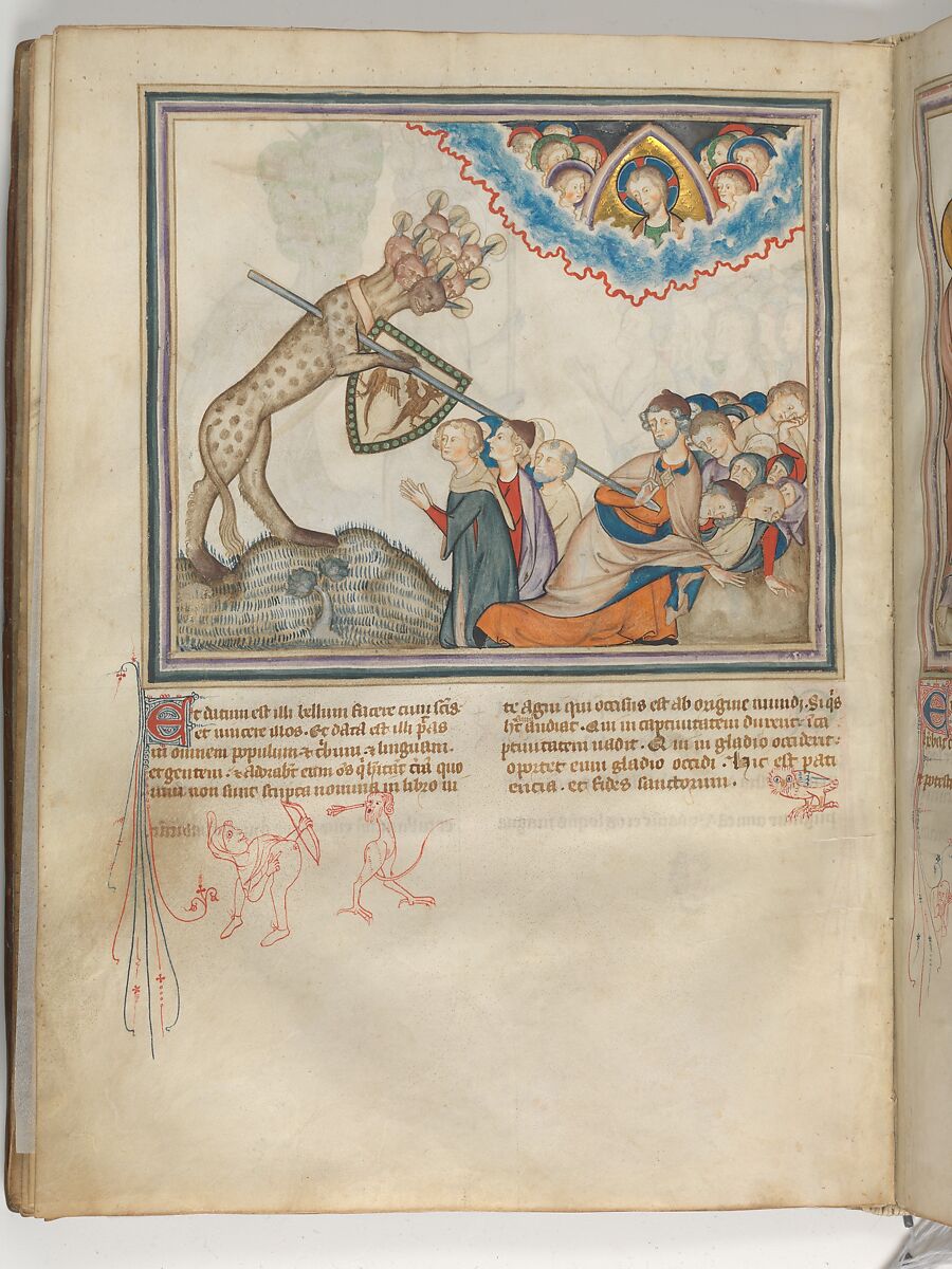 The Cloisters Apocalypse, Tempera, gold, silver, and ink on parchment; later leather binding, French