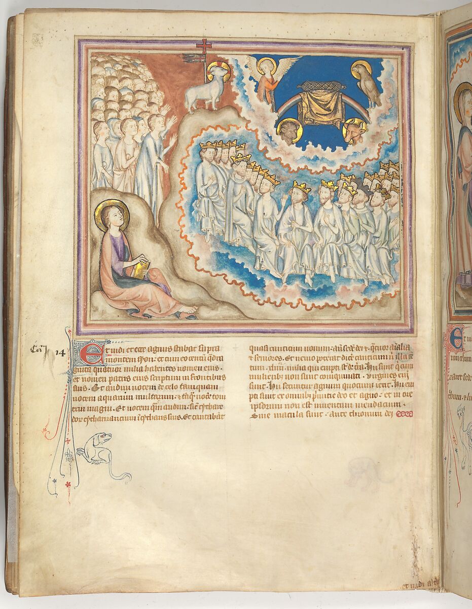 The Cloisters Apocalypse, Tempera, gold, silver, and ink on parchment; later leather binding, French