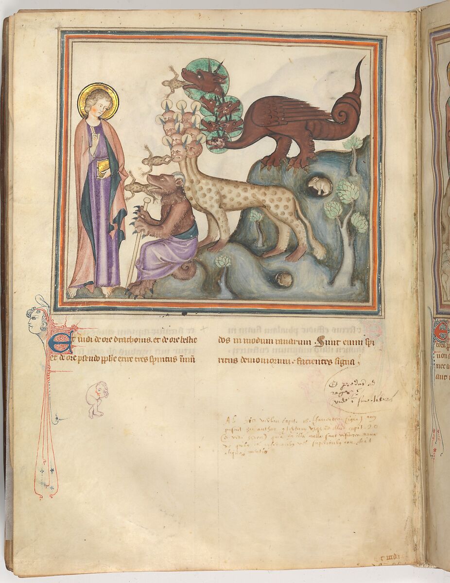 The Cloisters Apocalypse, Tempera, gold, silver, and ink on parchment; later leather binding, French