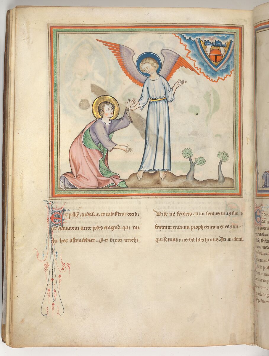 The Cloisters Apocalypse, Tempera, gold, silver, and ink on parchment; later leather binding, French