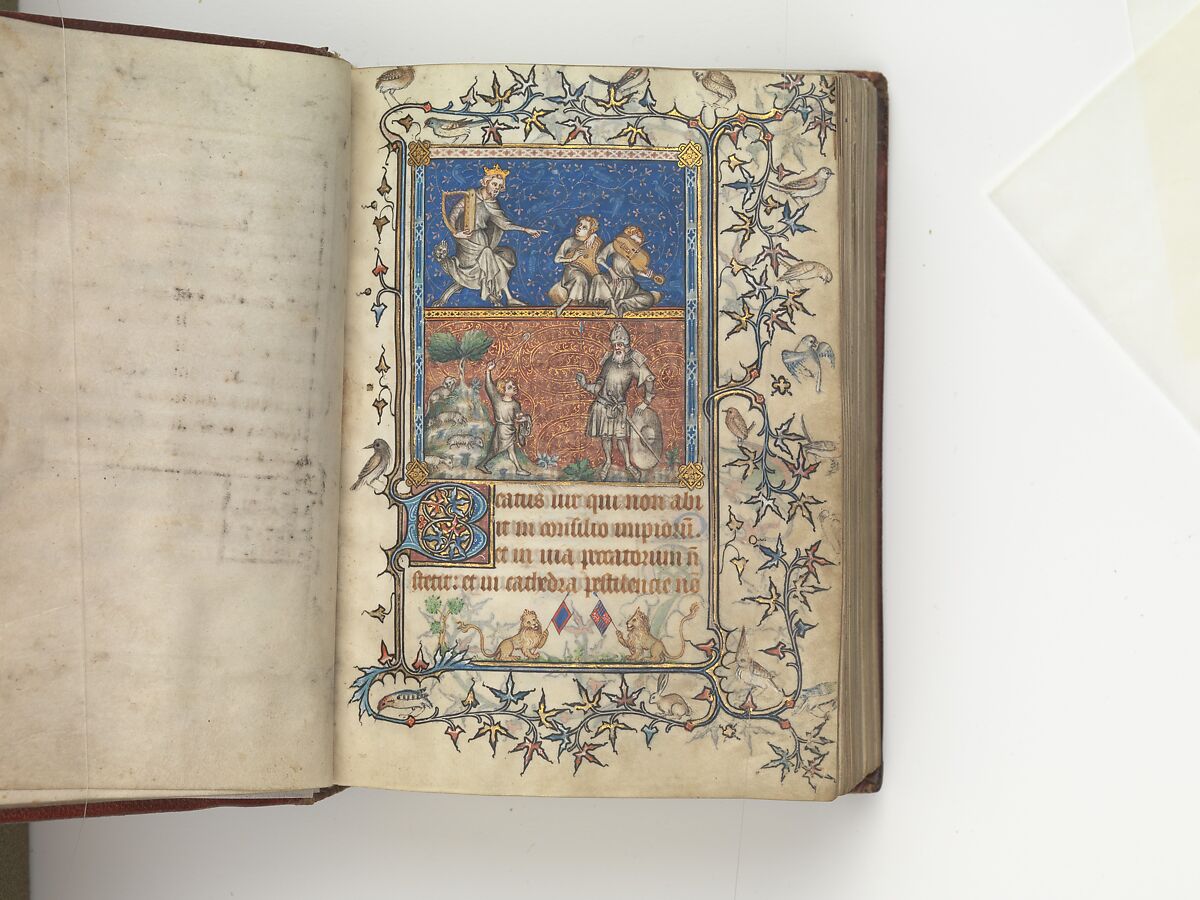 The Prayer Book of Bonne of Luxembourg, Duchess of Normandy, Attributed to Jean Le Noir (French, active 1331–75)  , and Workshop, Tempera, grisaille, ink, and gold on vellum, French