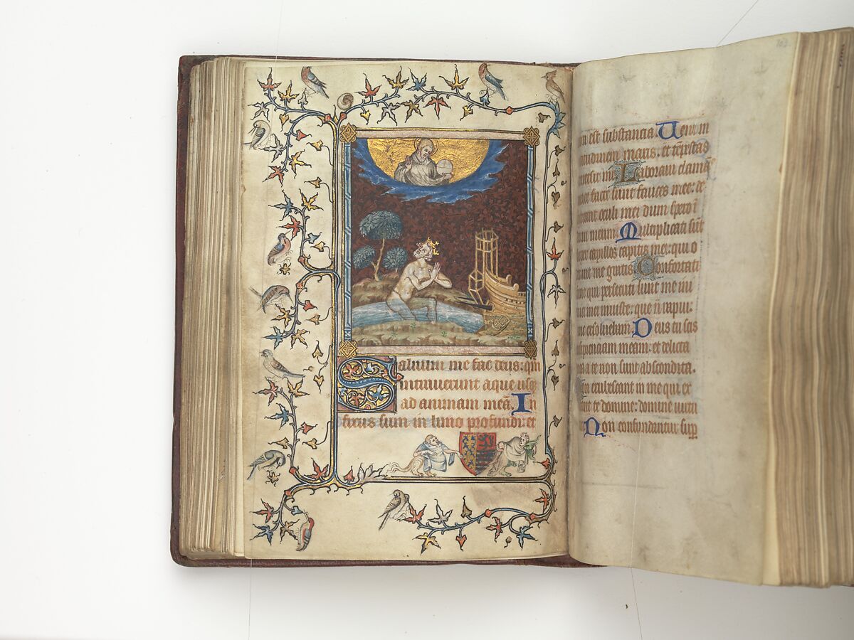 The Prayer Book of Bonne of Luxembourg, Duchess of Normandy, Attributed to Jean Le Noir (French, active 1331–75)  , and Workshop, Tempera, grisaille, ink, and gold on vellum, French