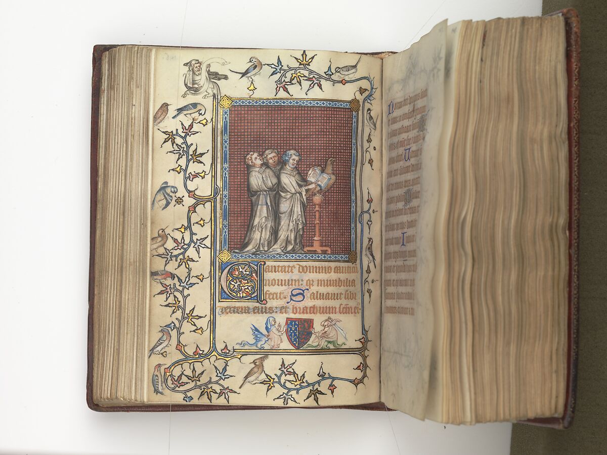 The Prayer Book of Bonne of Luxembourg, Duchess of Normandy, Attributed to Jean Le Noir (French, active 1331–75)  , and Workshop, Tempera, grisaille, ink, and gold on vellum, French