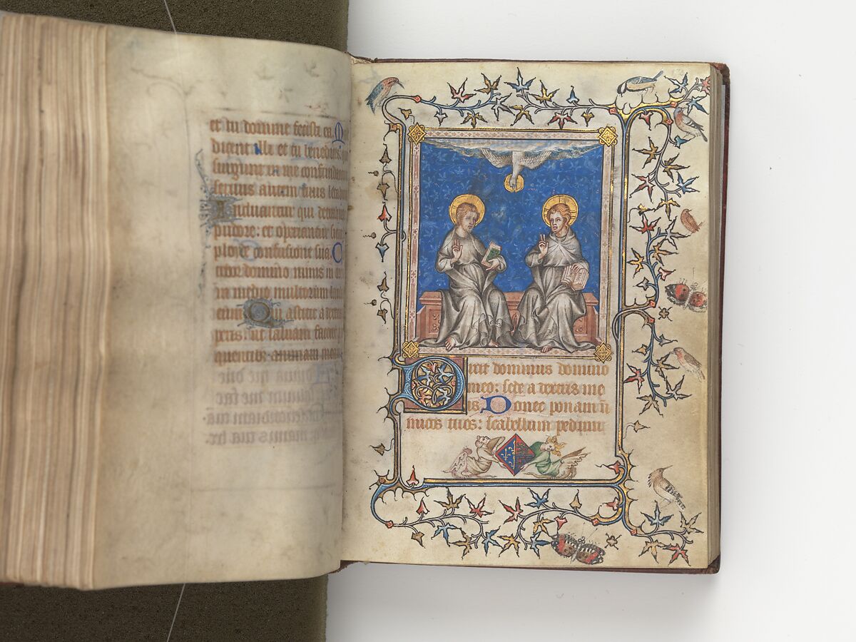 The Prayer Book of Bonne of Luxembourg, Duchess of Normandy, Attributed to Jean Le Noir (French, active 1331–75)  , and Workshop, Tempera, grisaille, ink, and gold on vellum, French