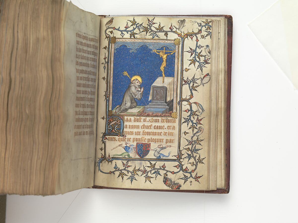 The Prayer Book of Bonne of Luxembourg, Duchess of Normandy, Attributed to Jean Le Noir (French, active 1331–75)  , and Workshop, Tempera, grisaille, ink, and gold on vellum, French