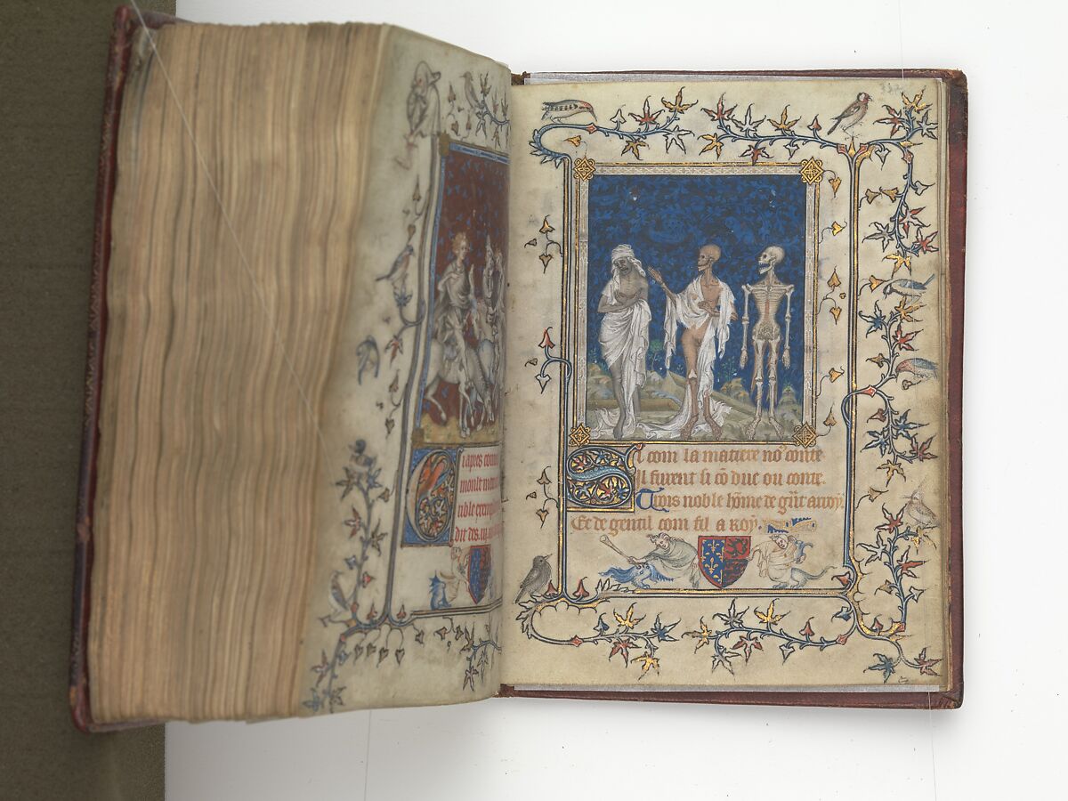 The Prayer Book of Bonne of Luxembourg, Duchess of Normandy, Attributed to Jean Le Noir (French, active 1331–75)  , and Workshop, Tempera, grisaille, ink, and gold on vellum, French