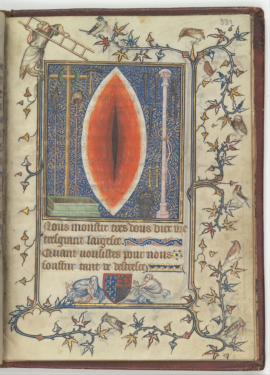 The Prayer Book of Bonne of Luxembourg, Duchess of Normandy, Attributed to Jean Le Noir (French, active 1331–75) , and Workshop, Tempera, grisaille, ink, and gold on vellum, French 