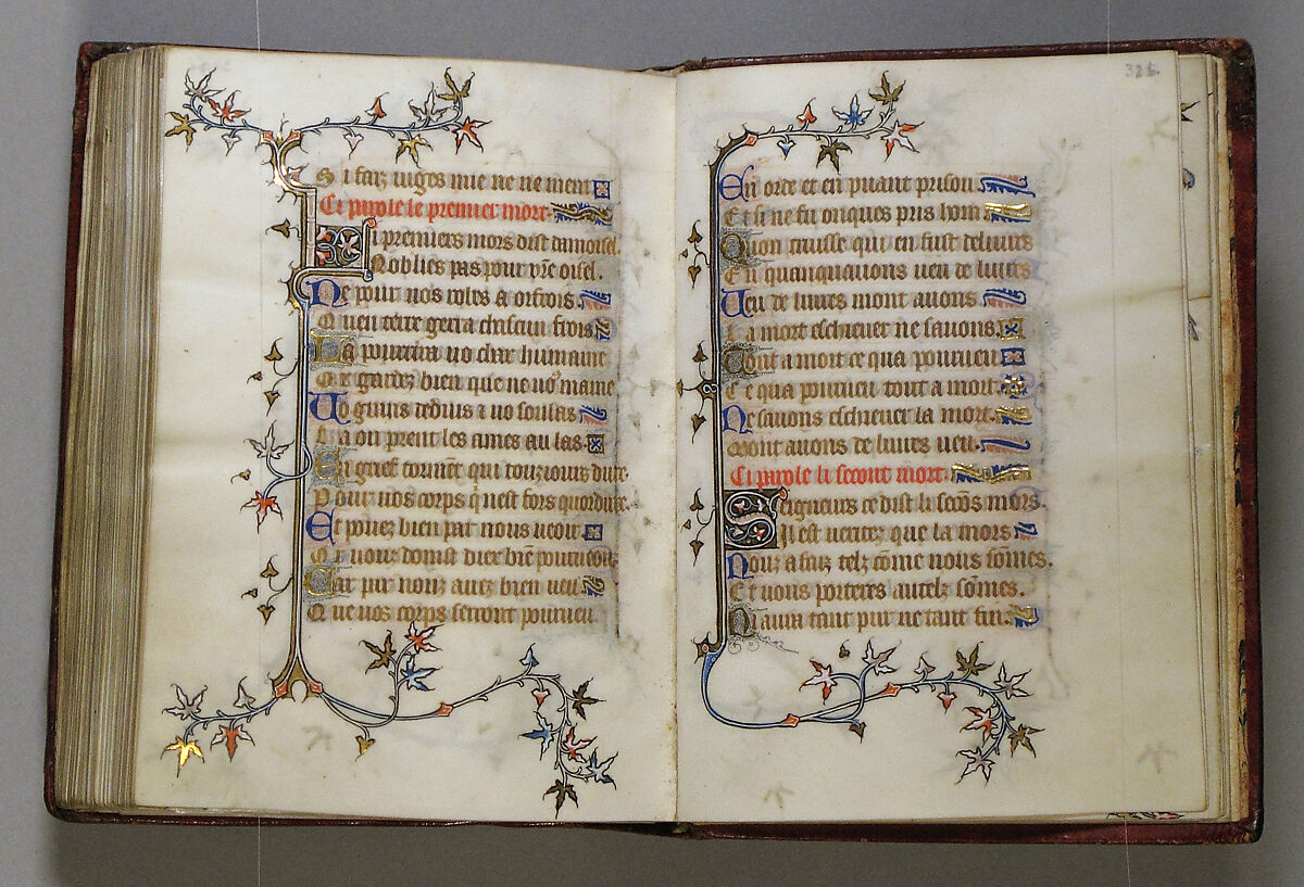 The Prayer Book of Bonne of Luxembourg, Duchess of Normandy, Attributed to Jean Le Noir (French, active 1331–75)  , and Workshop, Tempera, grisaille, ink, and gold on vellum, French
