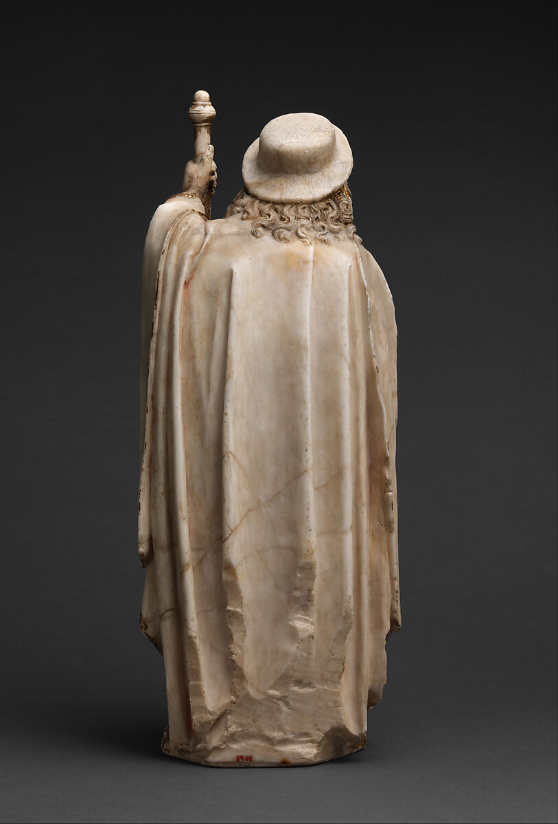 Saint James the Greater, Gil de Siloe (Spanish, active 1475–1505), Alabaster with paint and gilding, Spanish