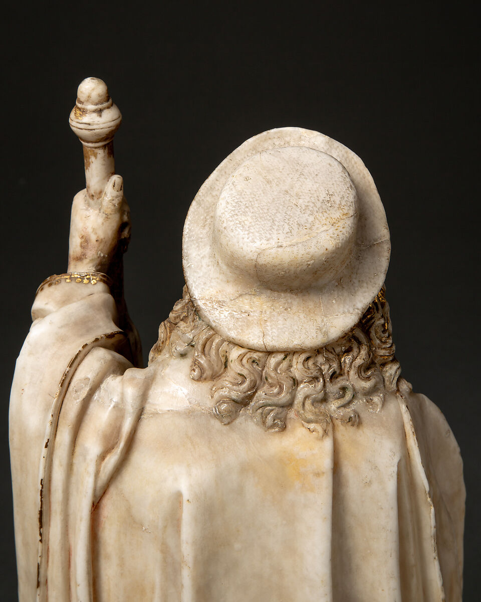 Saint James the Greater, Gil de Siloe (Spanish, active 1475–1505), Alabaster with paint and gilding, Spanish