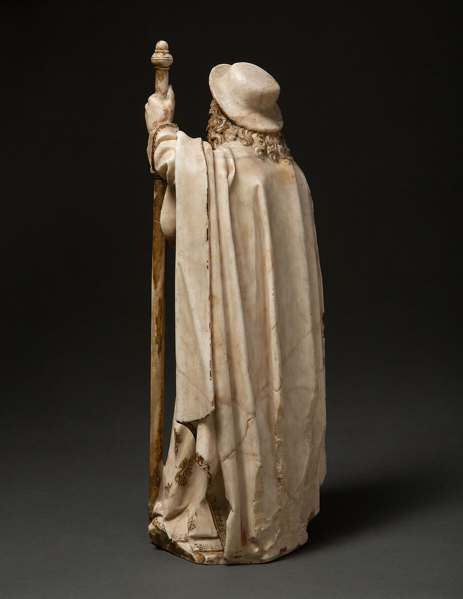 Saint James the Greater, Gil de Siloe (Spanish, active 1475–1505), Alabaster with paint and gilding, Spanish