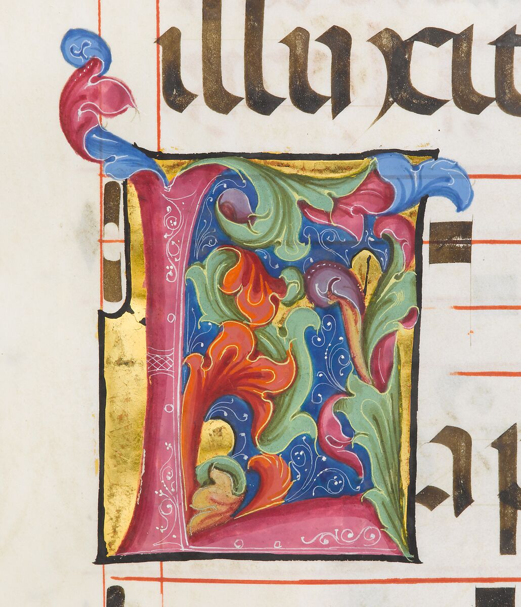 Benedictine Antiphonary, Belbello da Pavia (Italian, born Lombard, active ca. 1420–70) and collaborators, Tempera, gold, and ink on parchment; binding: leather over wood boards with copper alloy corner mounts and bosses, Italian