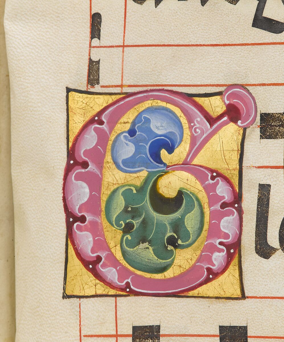 Benedictine Antiphonary, Belbello da Pavia (Italian, born Lombard, active ca. 1420–70) and collaborators, Tempera, gold, and ink on parchment; binding: leather over wood boards with copper alloy corner mounts and bosses, Italian