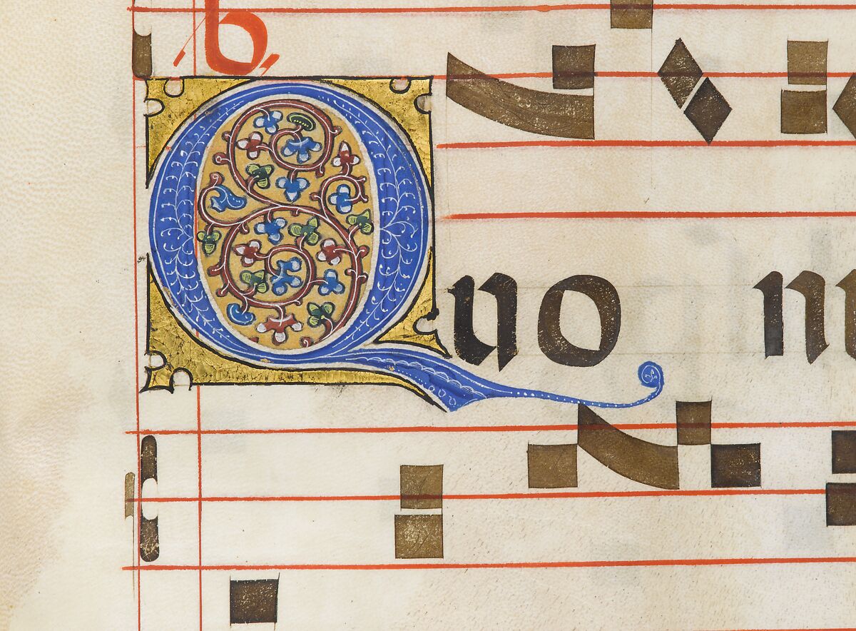 Benedictine Antiphonary, Belbello da Pavia (Italian, born Lombard, active ca. 1420–70) and collaborators, Tempera, gold, and ink on parchment; binding: leather over wood boards with copper alloy corner mounts and bosses, Italian