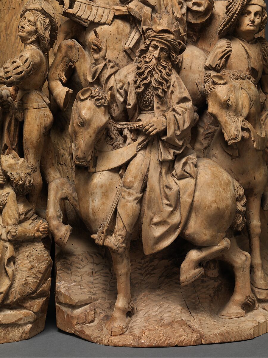 Crucifixion Group, Attributed to an associate of Hans Wydytz I (German, Strasbourg ca. 1475–ca. 1516 Strasbourg), Limewood, German