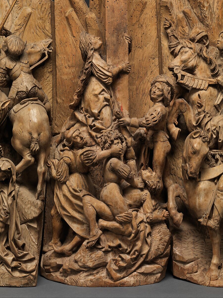 Crucifixion Group, Attributed to an associate of Hans Wydytz I (German, Strasbourg ca. 1475–ca. 1516 Strasbourg), Limewood, German