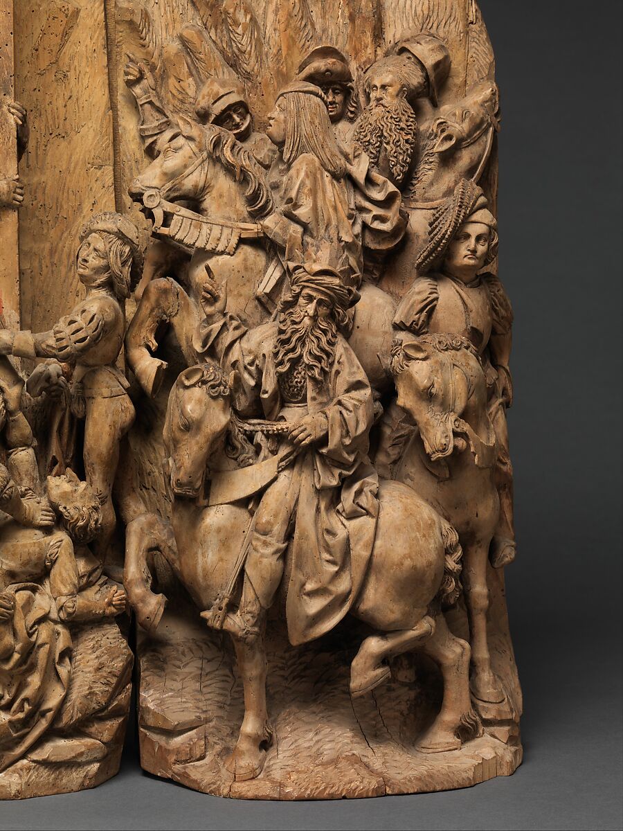 Crucifixion Group, Attributed to an associate of Hans Wydytz I (German, Strasbourg ca. 1475–ca. 1516 Strasbourg), Limewood, German