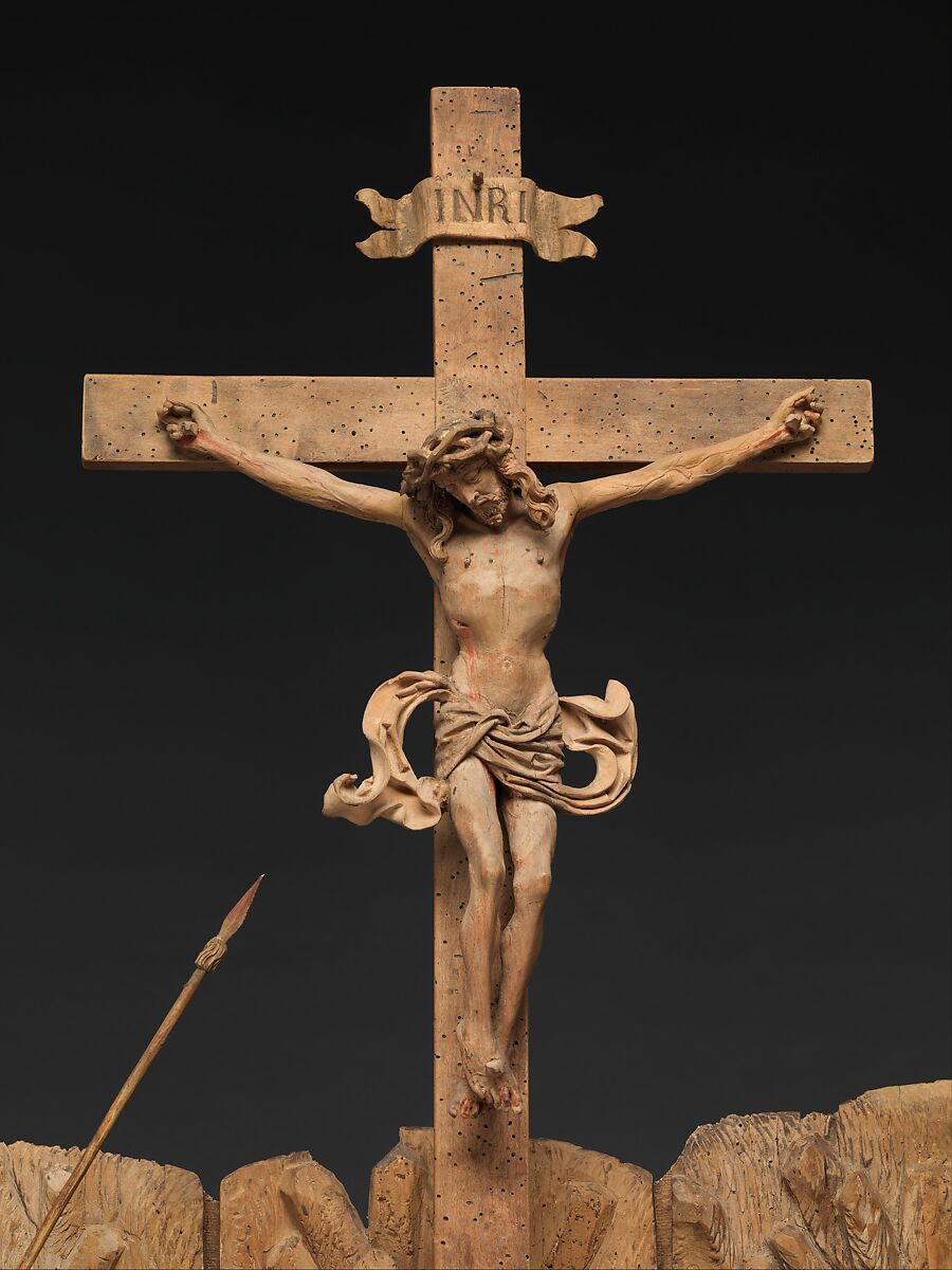 Crucifixion Group, Attributed to an associate of Hans Wydytz I (German, Strasbourg ca. 1475–ca. 1516 Strasbourg), Limewood, German