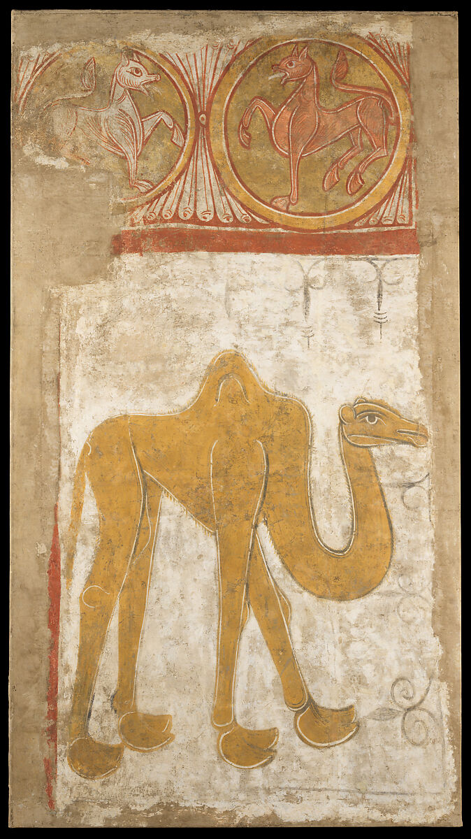Camel, Fresco transferred to canvas, Spanish 