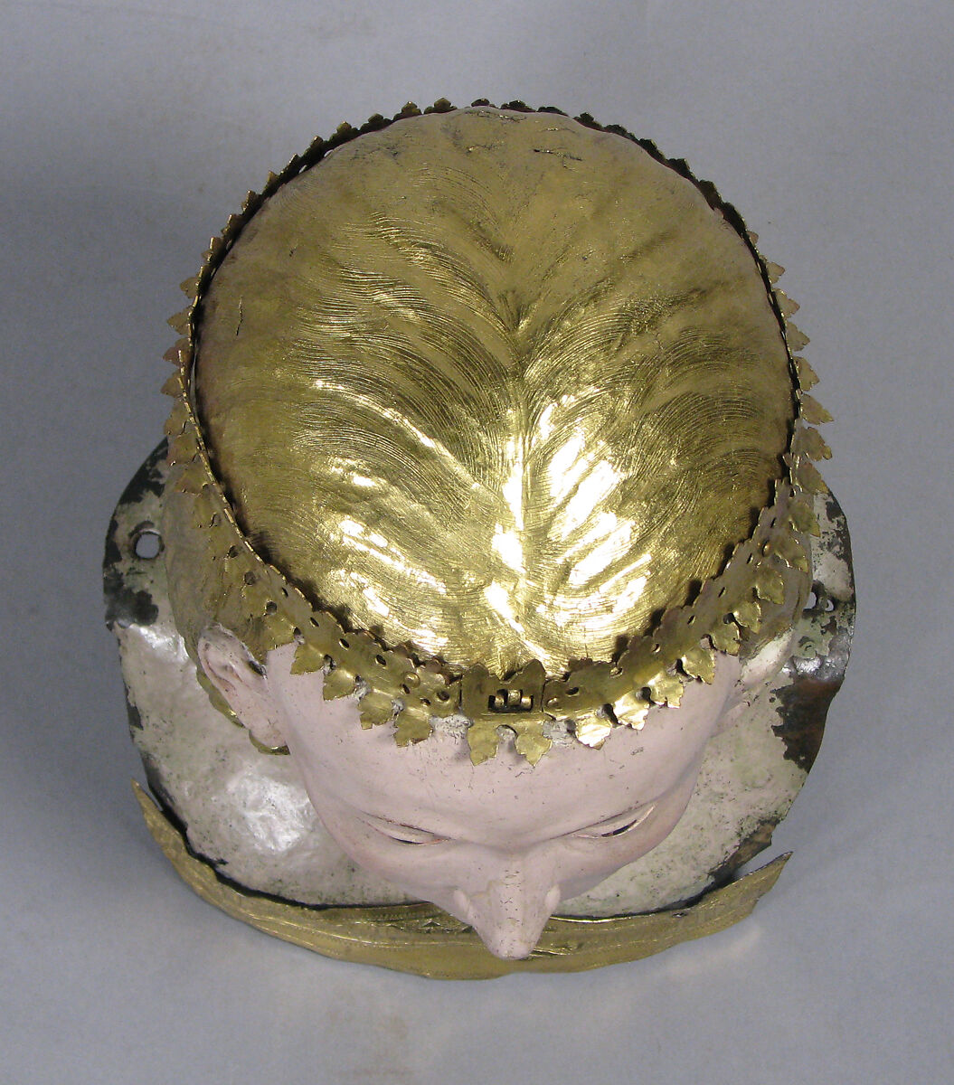 Reliquary Bust of Saint Juliana, Circle of Giovanni di Bartolo (Italian, active 1364–1404), Copper, gilding, gesso, and tempera paint, Italian