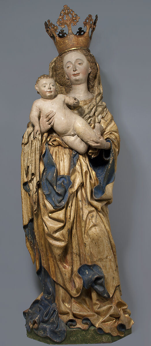 Standing Virgin and Child, Circle of Jakob Kaschauer, Limewood with paint, Austrian 