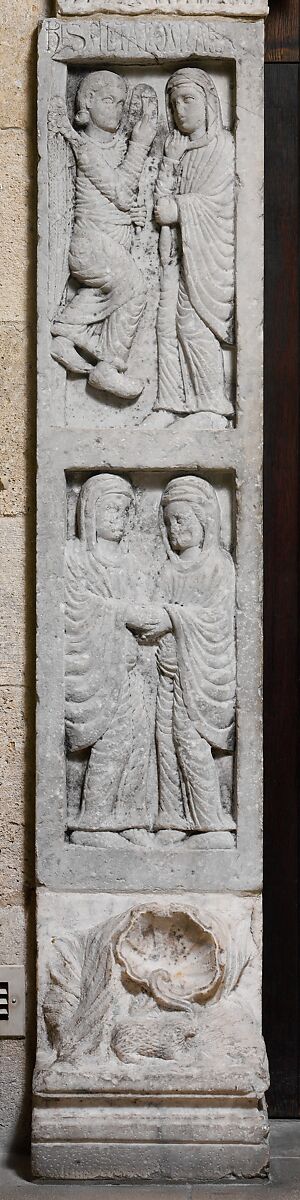 Portal from the Church of San Leonardo al Frigido, Workshop of Biduinus (Italian, active last quarter 12th century), Marble (Carrara marble), Italian