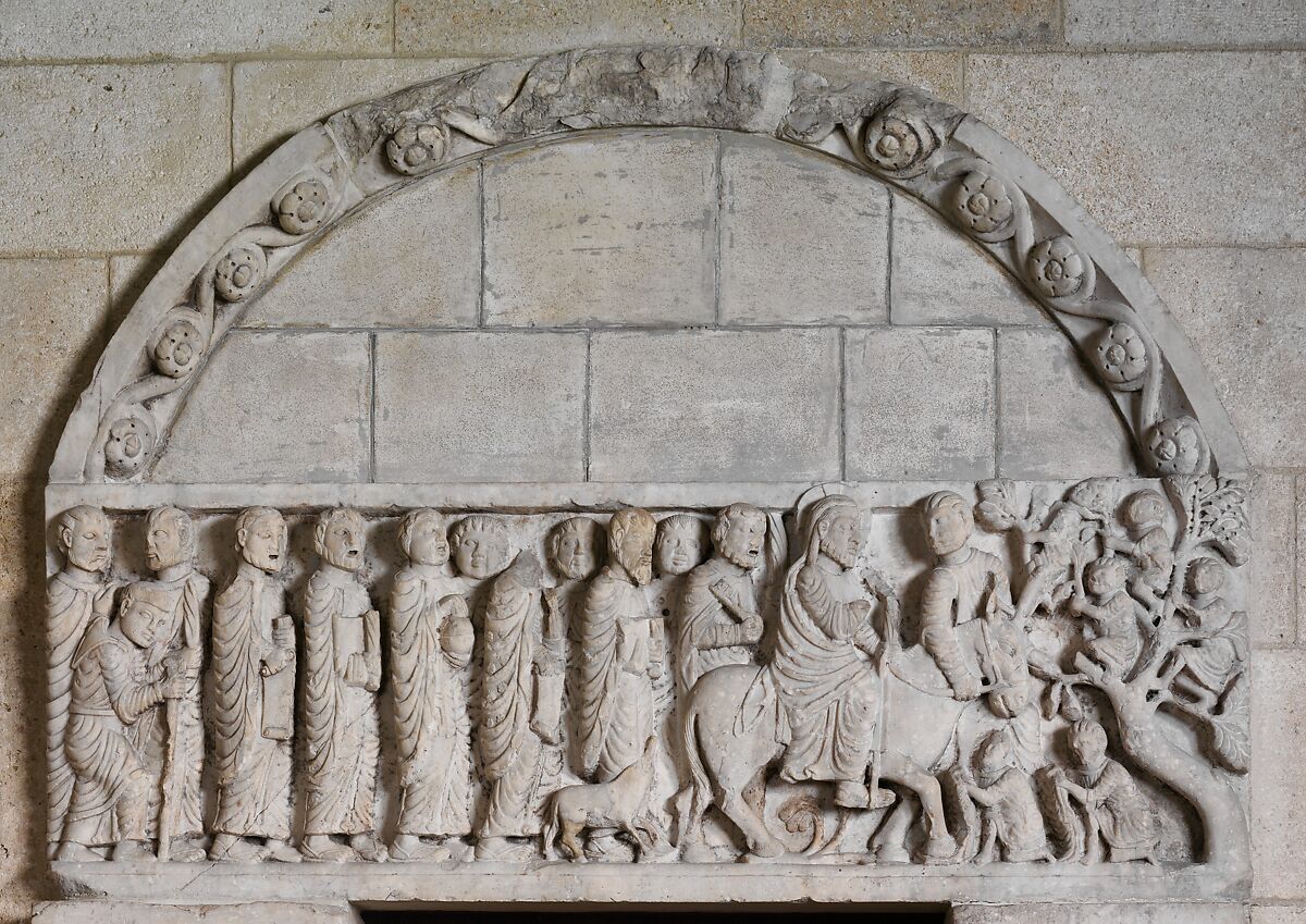 Portal from the Church of San Leonardo al Frigido, Workshop of Biduinus (Italian, active last quarter 12th century), Marble (Carrara marble), Italian